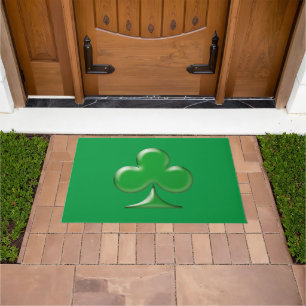 Irish Green Clover Kleeblatt Fußmatte