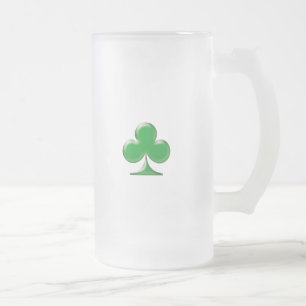 Irish Green Clover Kleeblatt Mattglas Bierglas