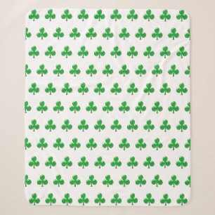 Irish Green Clover Kleeblatt Sherpadecke