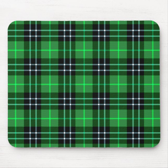 Irish Green Kariert Mousepad (Vorne)