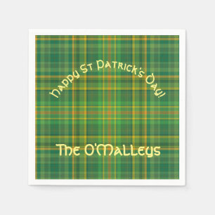 Irish Green Kariert (Tartan) Custom Serviette