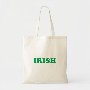Irish Green moderne Typografie St. Patrick's Day Tragetasche