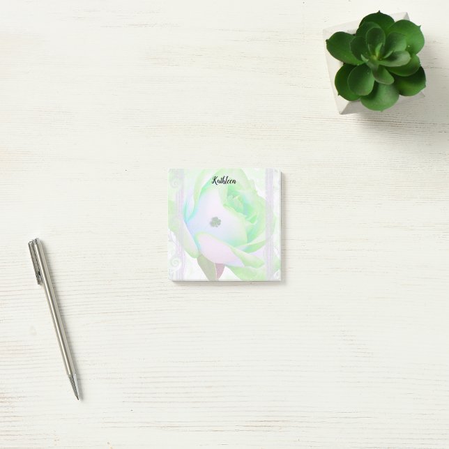 Irish Green Rose Post-it Klebezettel (Von Creator hochgeladen)
