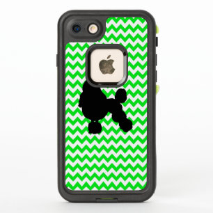 Irish Green Zickzack mit Poodle Silhouette