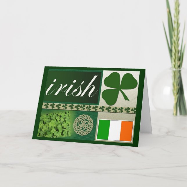Irish Greeting Card Karte (Vorderseite)