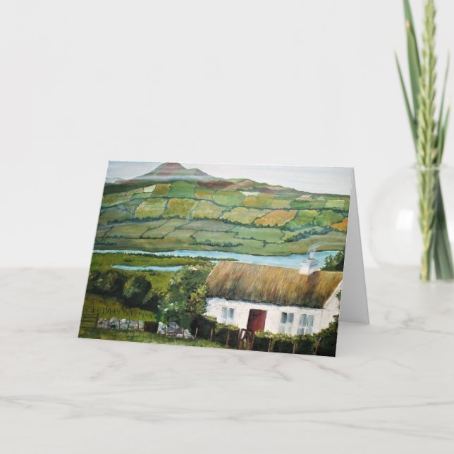 Irish Greeting Card Landkreis Mayo Karte (Vorderseite)