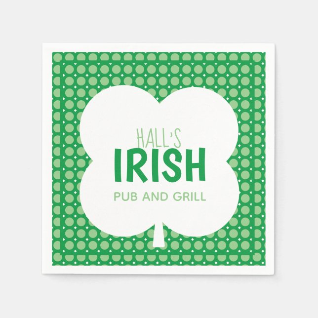 Irish Grünbuch Napkin Serviette (Vorderseite)
