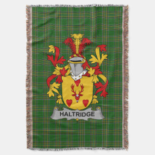 Irish Haltridge Coat of Arms Familienwappen Irland Decke