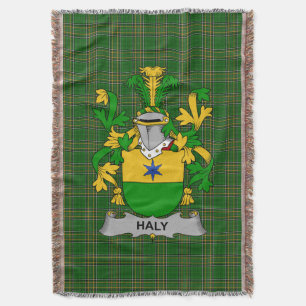 Irish Haly Coat of Arms Familienwappen Irland Decke