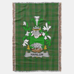 Irish Hanlon oder O_Hanlon Coat of Arms Family Cre Decke