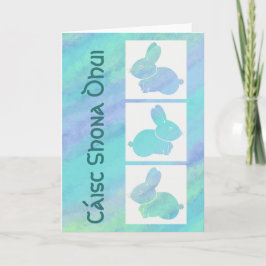 Irish Happy Oaster Bunny Feiertagskarte