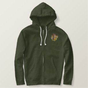 Irish Harp Bestickter Hoodie
