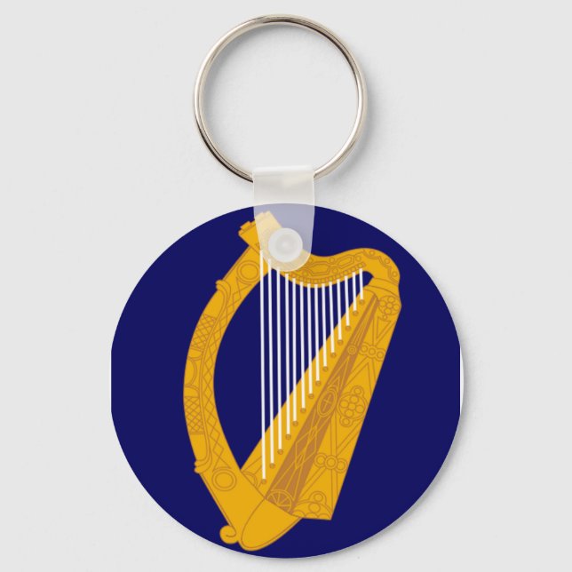 Irish Harp Emblem Schlüsselanhänger (Vorderseite)
