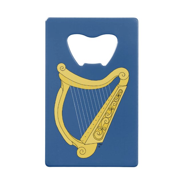 Irish Harp Geldbeutel Flaschenöffner (Vorderseite)