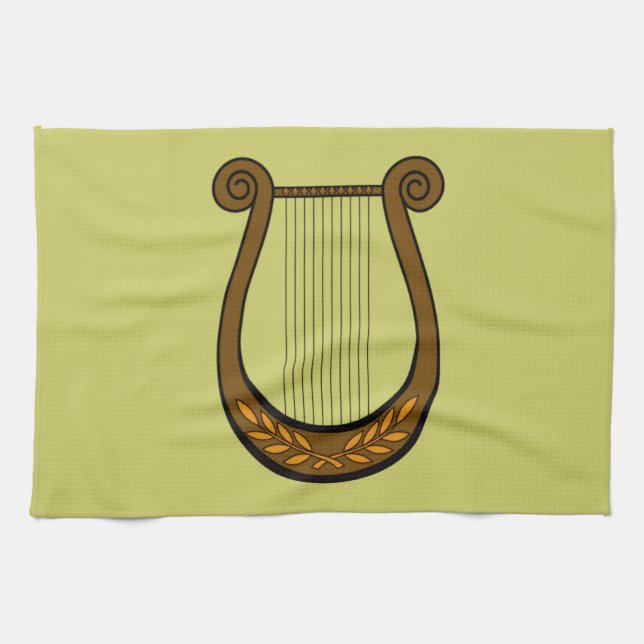 Irish Harp Geschirrtuch (Horizontal)