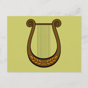 Irish Harp Postkarte