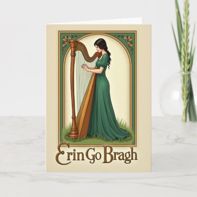 Irish Harp Serenade Karte (Vorderseite)