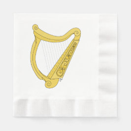 Irish Harp Serviette