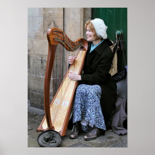 Irish Harpist Poster (Vorne)