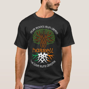 Irish HARRELL Family Name Unsere Liebe läuft tiefe T-Shirt