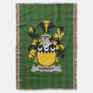 Irish Harvey or Hervey Coat of Arms Familienwappen Decke