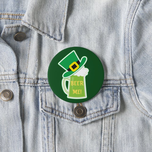Irish Hat Beer Tasse Button (Beispiel)
