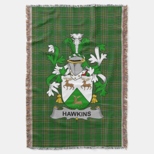 Irish Hawkins oder Haughan Coat of Arms Family Cre Decke