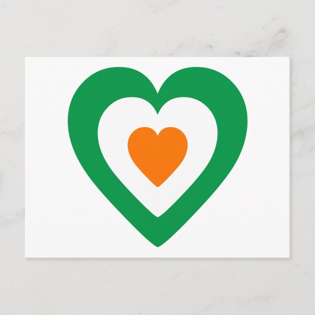 Irish Heart Postkarte (Vorderseite)