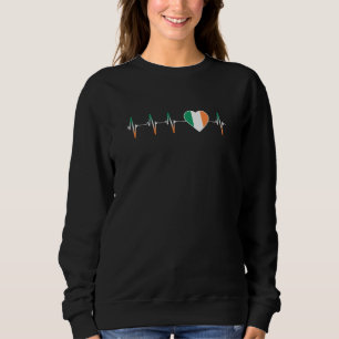 Irish Heartbeat I Liebe Ireland Flag Herzenpris Sweatshirt