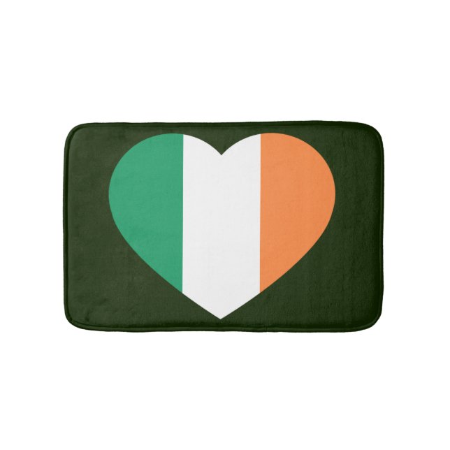 Irish Heartflag bmcnt Badematte (Vorderseite)