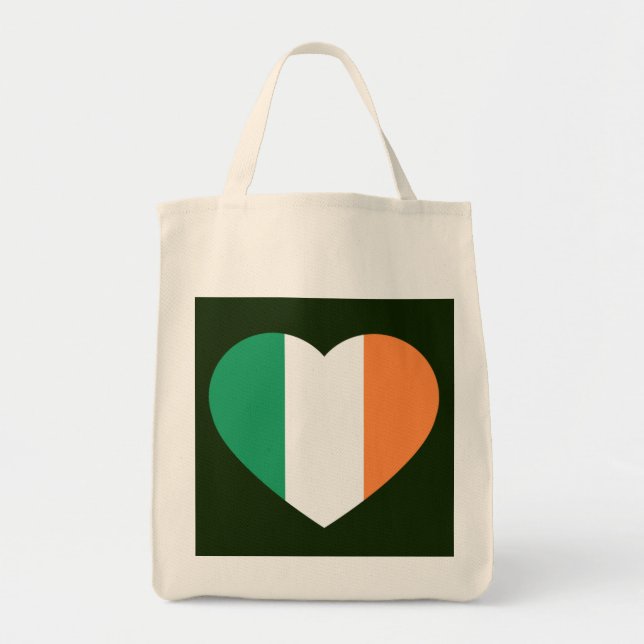 Irish Heartflag gtcnt Tragetasche (Vorne)