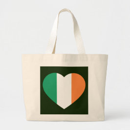 Irish Heartflag jtcent Jumbo Stoffbeutel