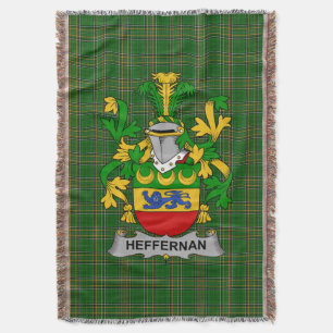 Irish Heffernan oder O_Heffernan Coat of Arms Fami Decke