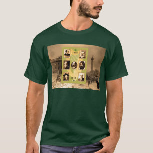 Irish Heroes Image for Men-Dark-T - Shirt-Green T-Shirt