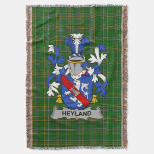 Irish Heyland Coat of Arms Familienwappen Irland Decke