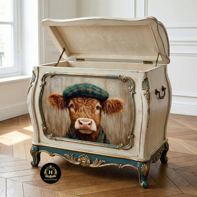 Irish Highland Cow Rustic Boho Farmhouse Decoupage Seidenpapier (Von Creator hochgeladen)