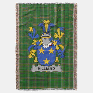 Irish Hilliard Coat of Arms Familienwappen Irland Decke