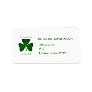 Irish Holy Trinity Address Label Adressaufkleber