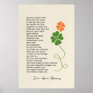 Irish Home Blessing Poster