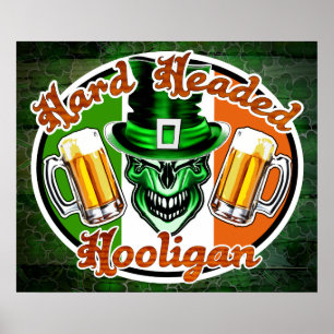 Irish Hooligan Skull: Harter Hooligan 1 Poster
