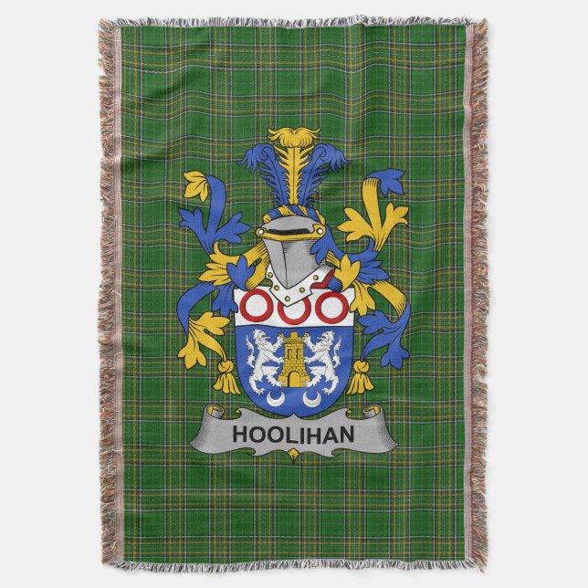 Irish Hoolihan oder O_Holohan Coat of Arms Family  Decke (Vorderseite Vertikal)