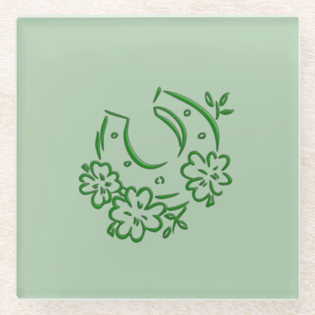 Irish Horseshoe Glasuntersetzer (Vorderseite)