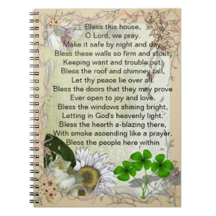 Irish House Blessing Notebook Notizblock