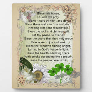 Irish House Blessing plaque Fotoplatte