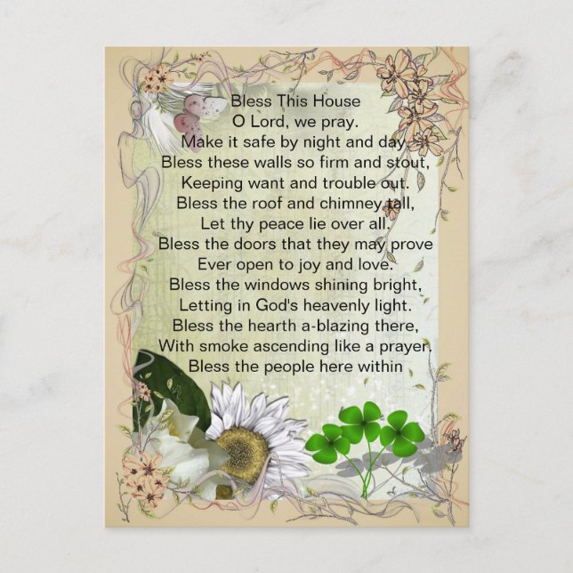 Irish House Blessing Postkarte (Vorderseite)