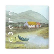 Irish Hütte Dishwasher Magnet CLEAN von Bonhovey