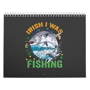 Irish I Fishing Funny St Patrick's Fisherman Kalender
