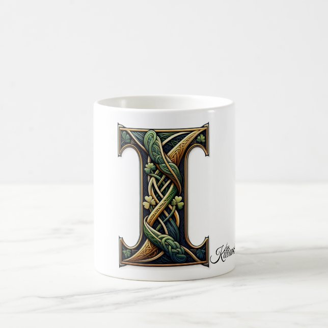 Irish I Monogram Coffee Mug Kaffeetasse (Mittel)