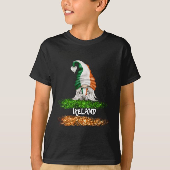 *~* IRISH IRLAND GNOME BOY Flag T - Shirt (Vorderseite)