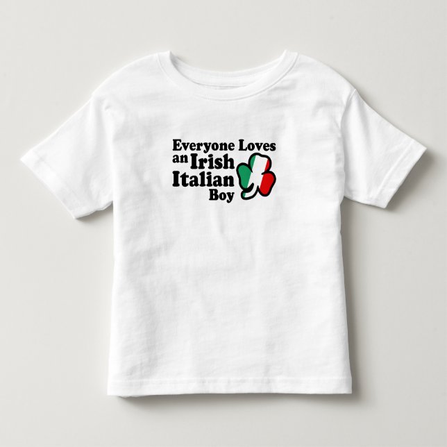 Irish Italian Boy Kleinkind T-shirt (Vorderseite)